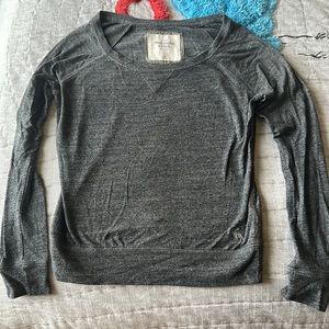 Abercrombie & Fitch Gray Long Sleeve Top